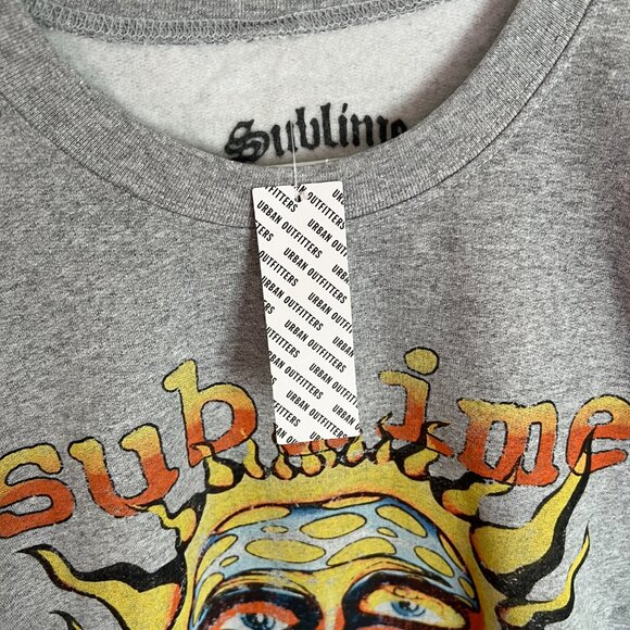 NWT Urban Outfitters Oversized Crew Neck Sweatshirt Sublime Sz L/XL - Picture 3 of 4